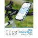 Zewwen Bike Phone Mount, Universal Motorcycle Phone Mount Bicycle GPS Units Holder, Phone Holder for Bike Compatible with iPhone 13 Pro Max, 12,11,XR,XS,X,8 Plus, Samsung Galaxy S22, S21, 4.7-7.5”