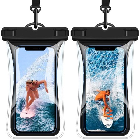 Zewwen Floating Waterproof Phone Pouch with Crossbody Lanyard, [Super Buoyancy] IPX8 Waterproof Phone Case, Underwater Dry Bag for Diving Compatible with iPhone 13 Pro Max/12/11/XR/XS/X Up to 6.9''